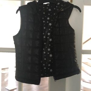 Girls Hooded puffy reversible vest